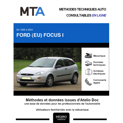 MTA Ford (eu) Focus I COUPE 3 portes de 10/1998 à 09/2004
