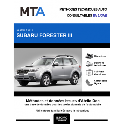 MTA Subaru Forester III BREAK 5 portes de 04/2008 à 03/2013