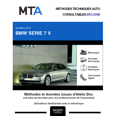 MTA Bmw Serie 7 V BERLINE 4 portes de 10/2008 à 05/2012