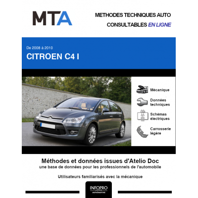 MTA Citroen C4 I HAYON 5 portes de 07/2008 à 10/2010