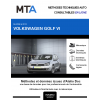 MTA Volkswagen Golf VI HAYON 3 portes de 10/2008 à 04/2013