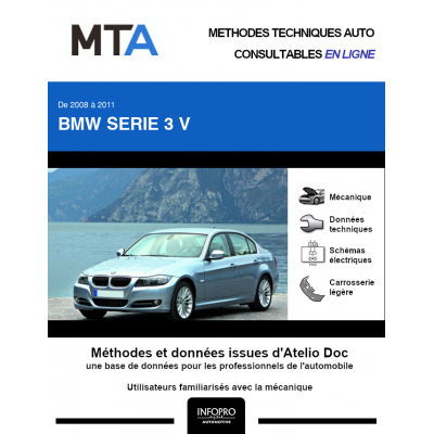 MTA Bmw Serie 3 V BERLINE 4 portes de 09/2008 à 12/2011