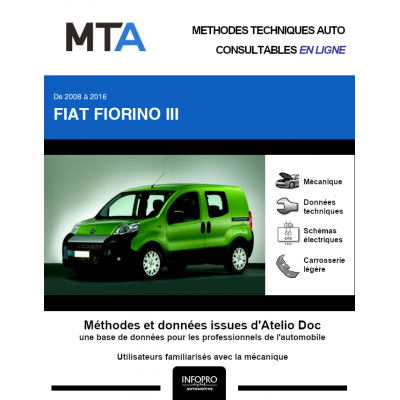 MTA Fiat Fiorino III COMBI 5 portes de 01/2008 à ce jour