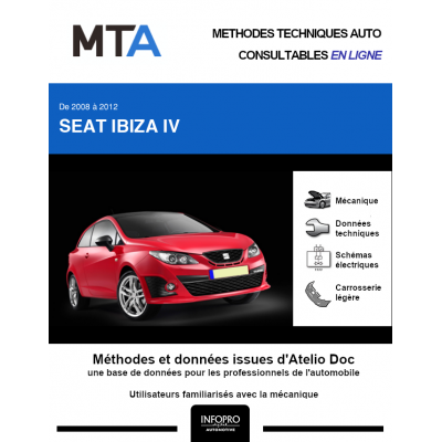MTA Seat Ibiza IV HAYON 3 portes de 05/2008 à 01/2012
