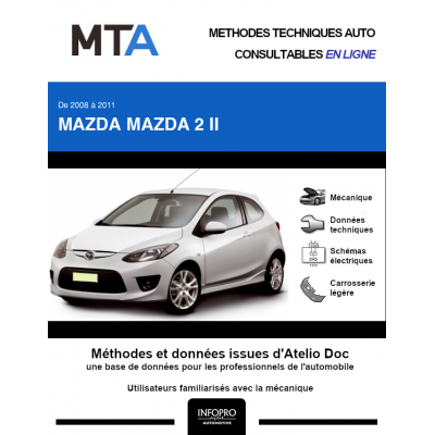MTA Mazda Mazda 2 II HAYON 3 portes de 04/2008 à 02/2011