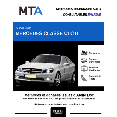 MTA Mercedes Classe clc II COUPE 3 portes de 04/2008 à 12/2010