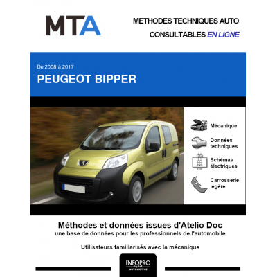 MTA Peugeot Bipper BREAK 5 portes de 03/2008 à ce jour