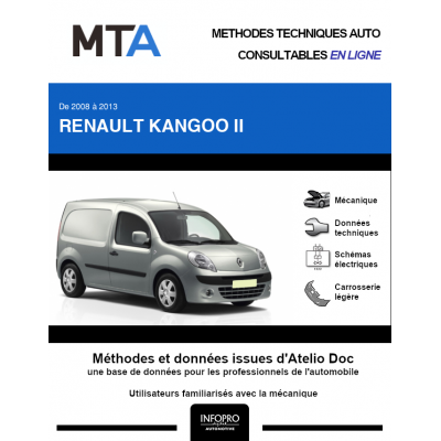 MTA Renault Kangoo II FOURGON 3 portes de 10/2008 à 03/2013
