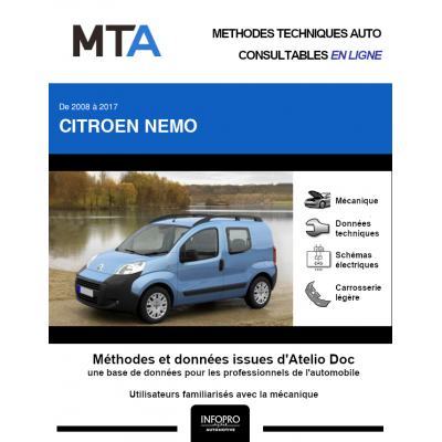 MTA Citroen Nemo BREAK 4 portes de 09/2008 à ce jour