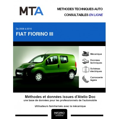 MTA Fiat Fiorino III COMBI 4 portes de 01/2008 à ce jour