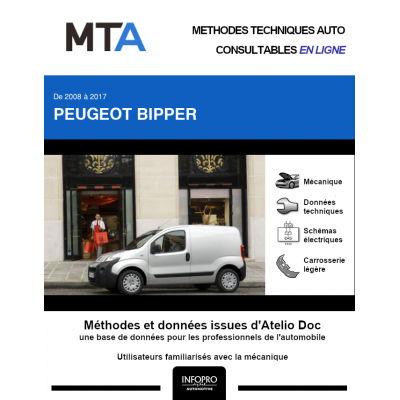 MTA Peugeot Bipper FOURGON 3 portes de 01/2008 à ce jour