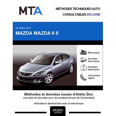 MTA Mazda Mazda 6 II HAYON 5 portes de 03/2008 à 07/2010