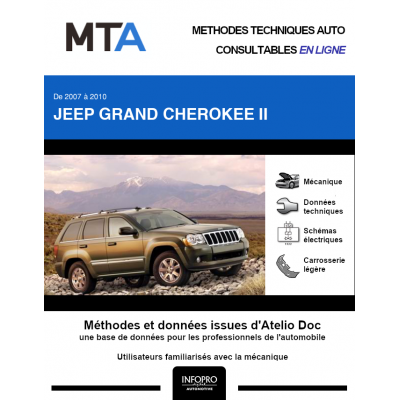 MTA Jeep Grand cherokee II BREAK 5 portes de 11/2007 à 09/2010