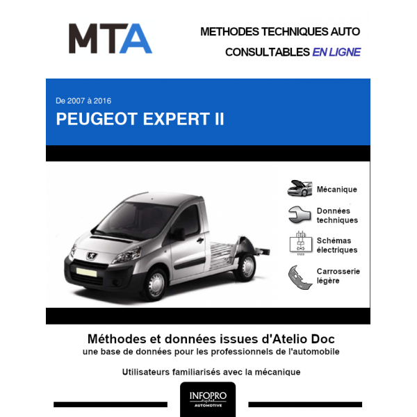 MTA Peugeot Expert II PLANCHER CABINE 2 portes de 01/2007 à ce jour
