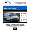 MTA Nissan Interstar FOURGON 4 portes de 11/2003 à 04/2010