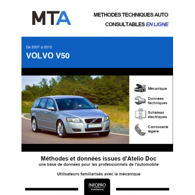 MTA Volvo V50 BREAK 5 portes de 06/2007 à 03/2012