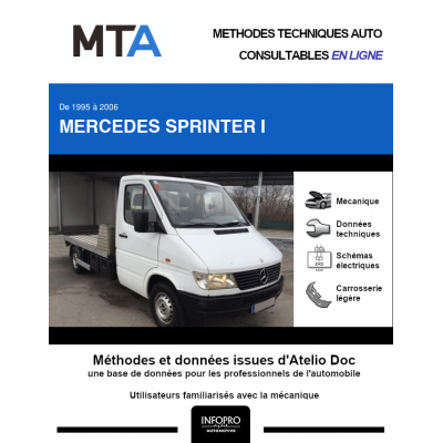 MTA Mercedes Sprinter I PLATEAU 2 portes de 06/1998 à 03/2000