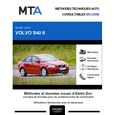 MTA Volvo S40 II BERLINE 4 portes de 06/2007 à 03/2012