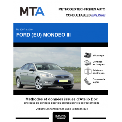 MTA Ford (eu) Mondeo III BERLINE 4 portes de 06/2007 à 09/2010
