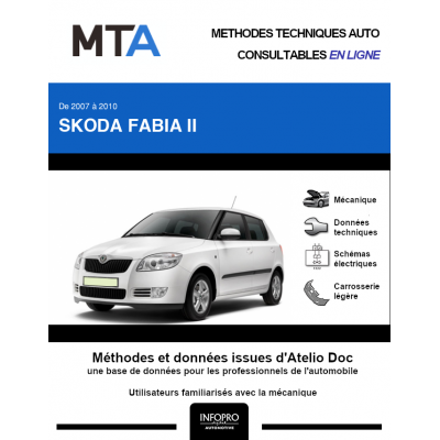MTA Skoda Fabia II HAYON 5 portes de 05/2007 à 03/2010