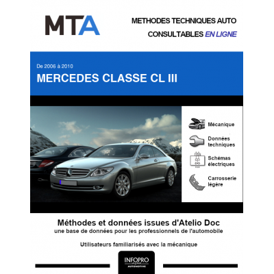 MTA Mercedes Classe cl III COUPE 2 portes de 10/2006 à 09/2010