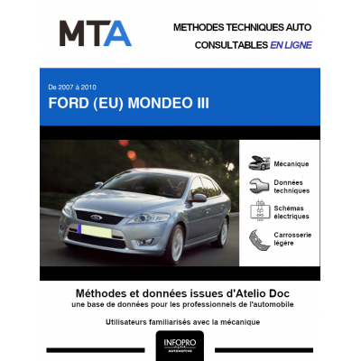 MTA Ford (eu) Mondeo III HAYON 5 portes de 06/2007 à 09/2010