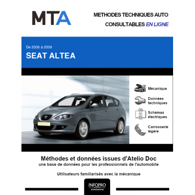 MTA Seat Altea MONOSPACE 5 portes de 10/2006 à 05/2009