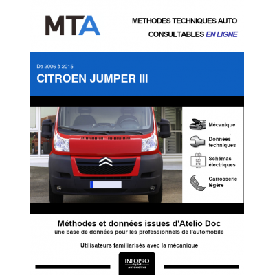 MTA Citroen Jumper III COMBI 5 portes de 06/2006 à 06/2015
