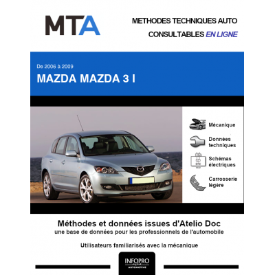 MTA Mazda Mazda 3 I HAYON 5 portes de 07/2006 à 06/2009