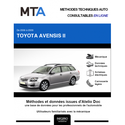 MTA Toyota Avensis II BREAK 5 portes de 08/2006 à 11/2009