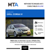 MTA Opel Corsa IV HAYON 5 portes de 09/2006 à 12/2010