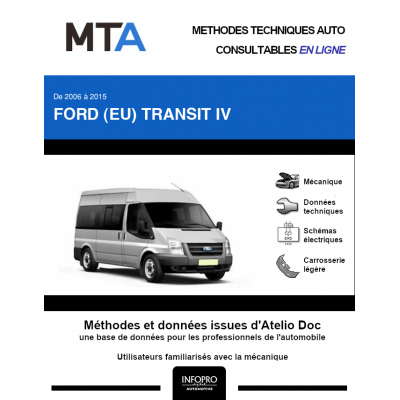 MTA Ford (eu) Transit IV COMBI 4 portes de 09/2006 à ce jour