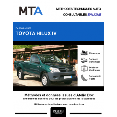 MTA Toyota Hilux IV PICKUP 2 portes de 01/2006 à 05/2010