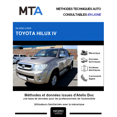 MTA Toyota Hilux IV PICKUP 2 portes de 01/2006 à 05/2010