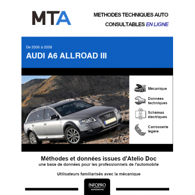 MTA Audi A6 allroad III BREAK 5 portes de 06/2006 à 10/2008