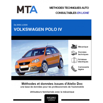 MTA Volkswagen Polo IV HAYON 5 portes de 03/2006 à 09/2009