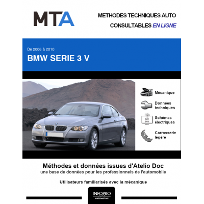 MTA Bmw Serie 3 V COUPE 2 portes de 09/2006 à 03/2010