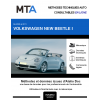 MTA Volkswagen New beetle I CABRIOLET 2 portes de 10/2005 à 12/2011
