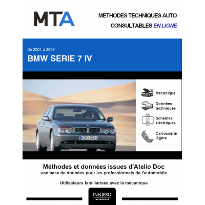MTA Bmw Serie 7 IV BERLINE 4 portes de 11/2001 à 03/2005