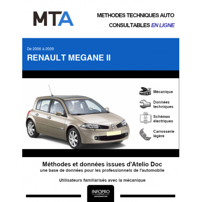 MTA Renault Megane II HAYON 5 portes de 01/2006 à 06/2009