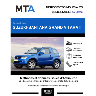 MTA Suzuki-santana Grand vitara II BREAK 3 portes de 09/2005 à 09/2009