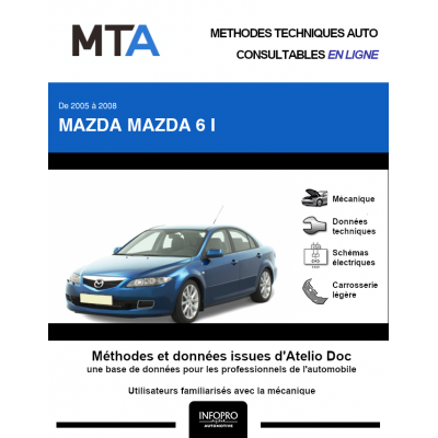 MTA Mazda Mazda 6 I HAYON 5 portes de 06/2005 à 10/2008