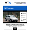 MTA Opel Corsa III HAYON 3 portes de 08/2003 à 09/2006