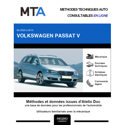 MTA Volkswagen Passat V BREAK 5 portes de 09/2005 à 10/2010
