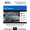 MTA Opel Zafira II MONOSPACE 5 portes de 07/2005 à 12/2007