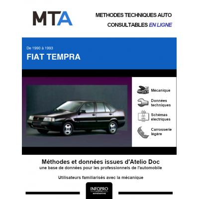 MTA Fiat Tempra BERLINE 4 portes de 06/1990 à 04/1993