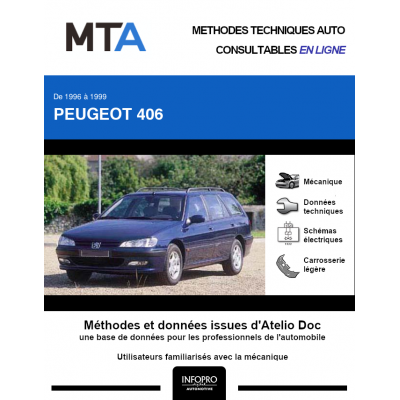 MTA Peugeot 406 BREAK 5 portes de 10/1996 à 04/1999