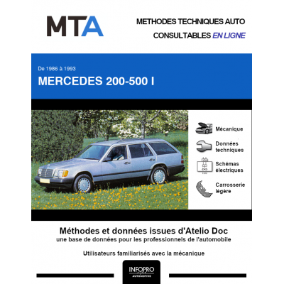 MTA Mercedes 200-500 I BREAK 5 portes de 01/1986 à 09/1993