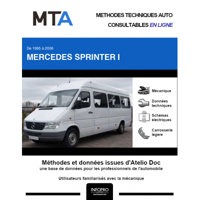 MTA Mercedes Sprinter I COMBI 4 portes de 05/1995 à 03/2000