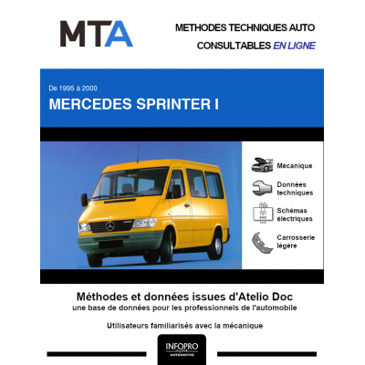 MTA Mercedes Sprinter I COMBI 4 portes de 05/1995 à 03/2000